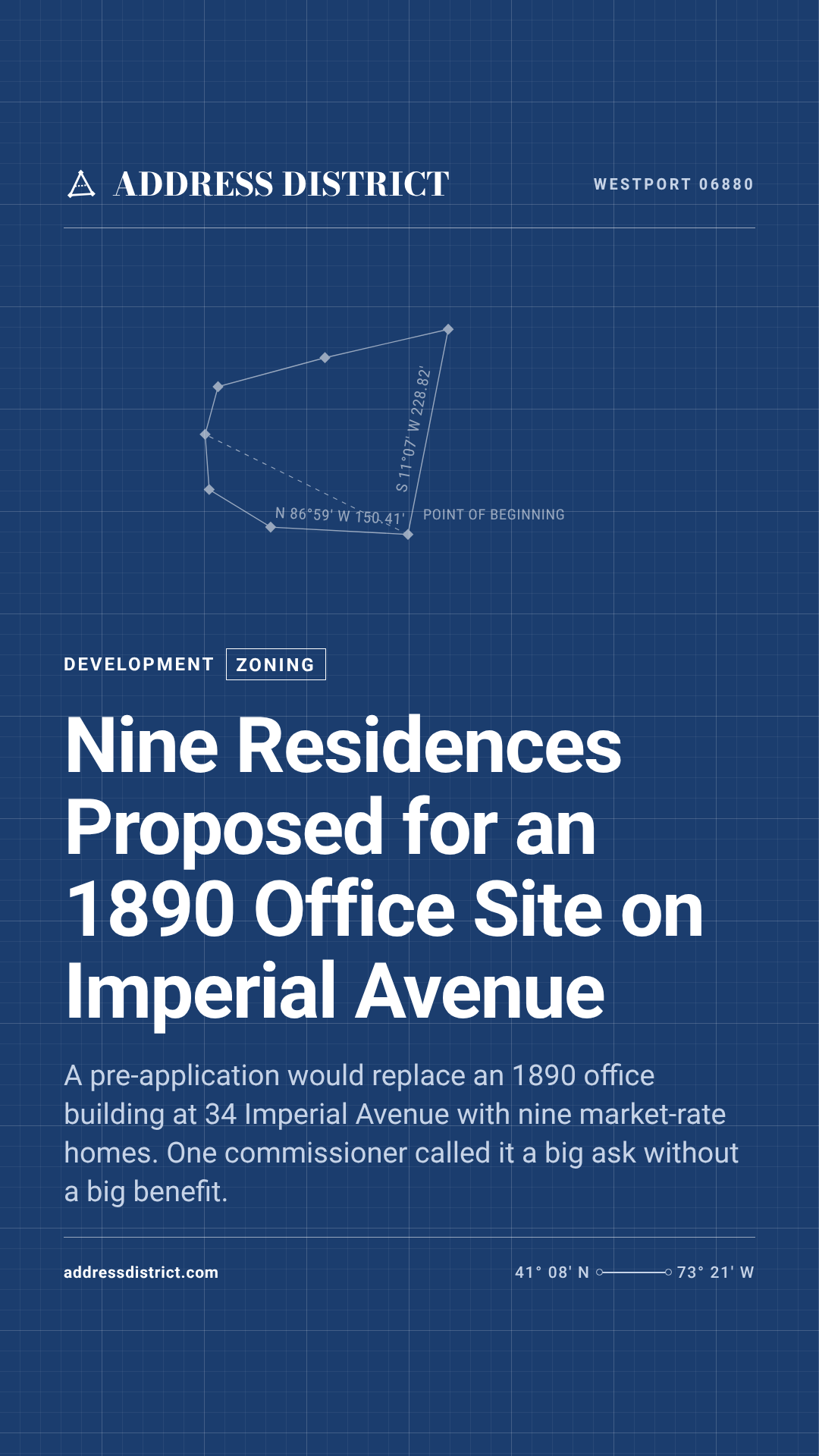 Nine Residences Proposed for an 1890 Office Site on Imperial Avenue, story social card